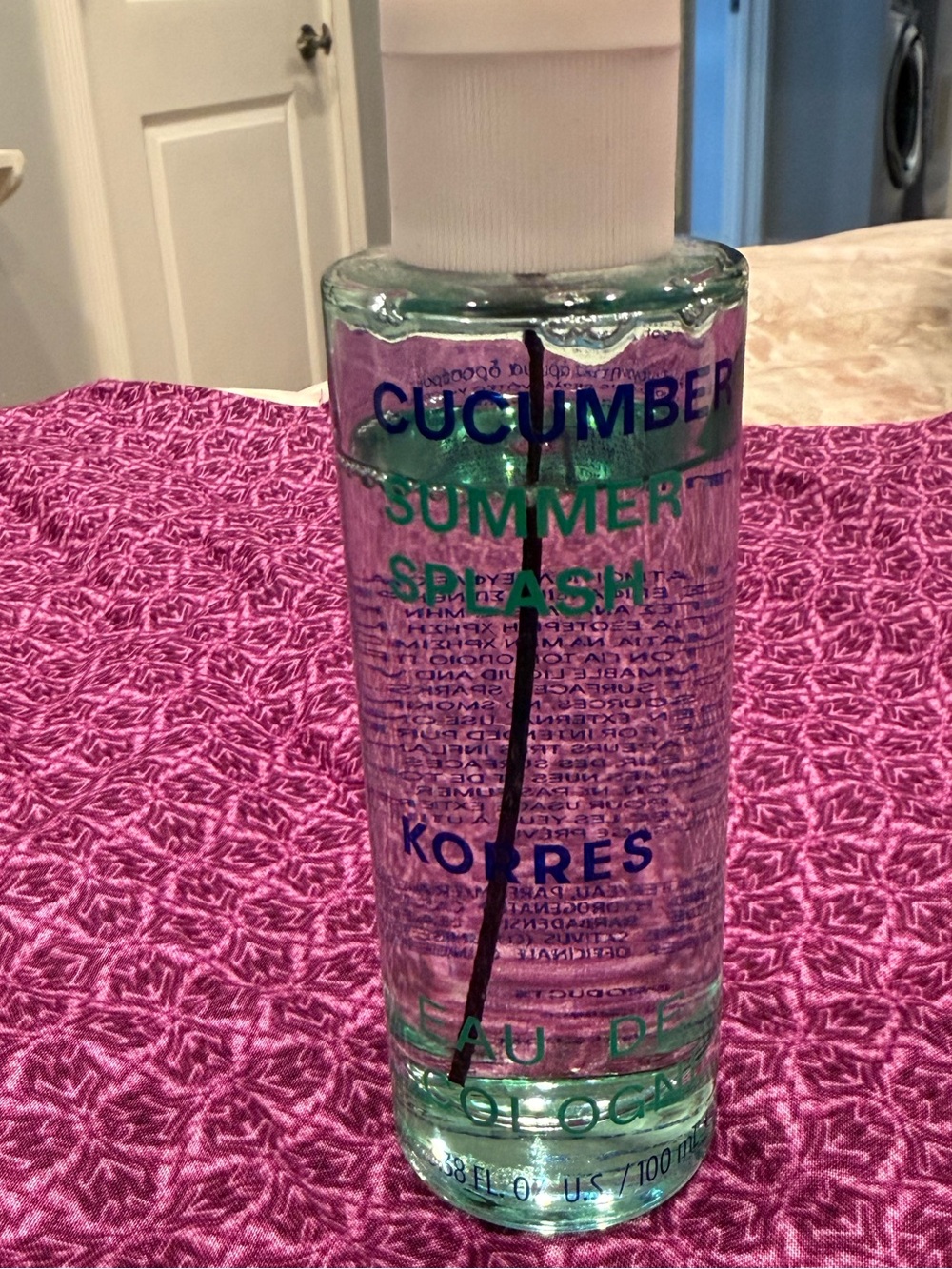 *LIKE NEW*6.38oz*Korres* cucumber summer splash spray